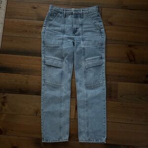Agolde  Revolve Cooper Cargo Jeans In Rack Color High Rise Womens 26